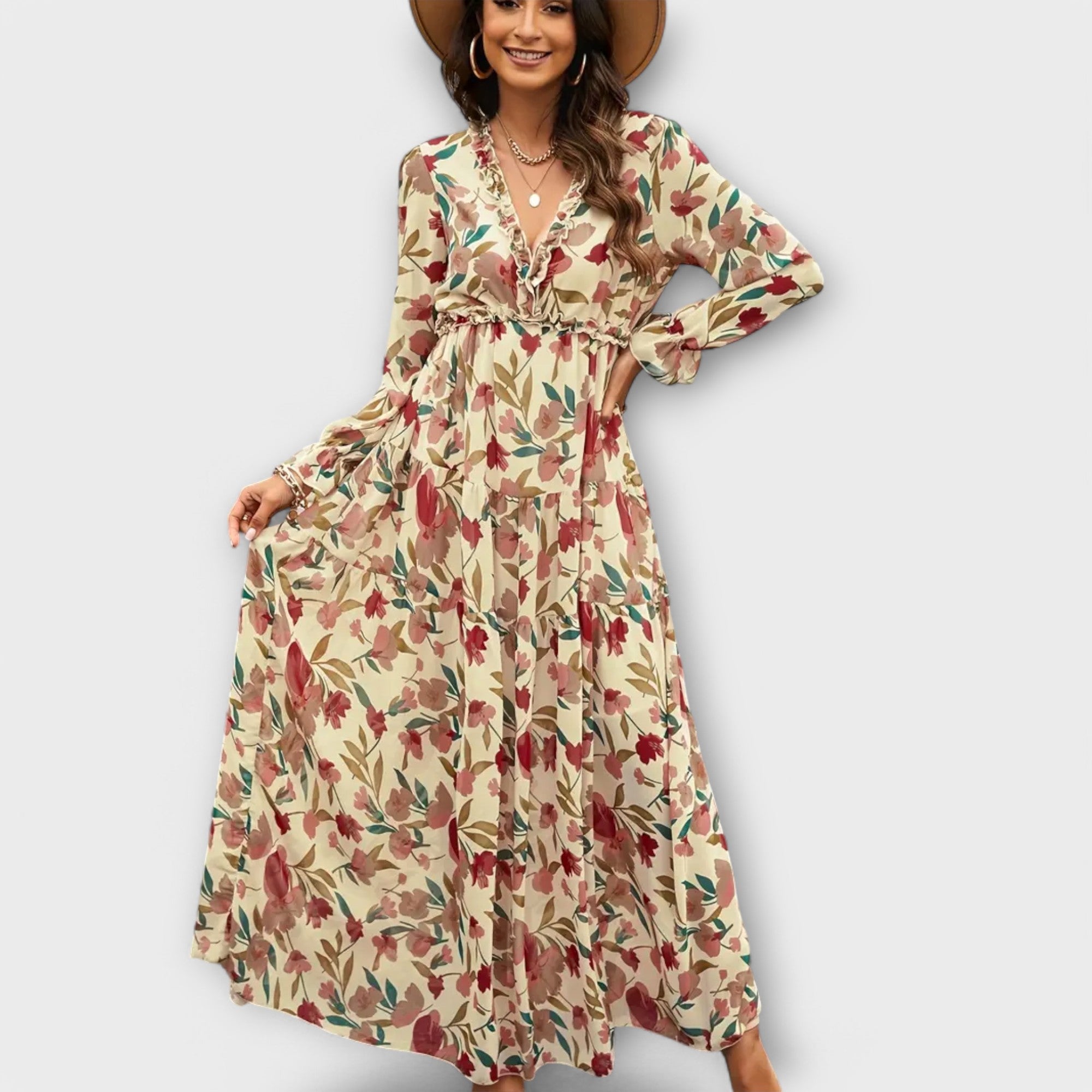 Aurelia Blumen-Maxikleid
