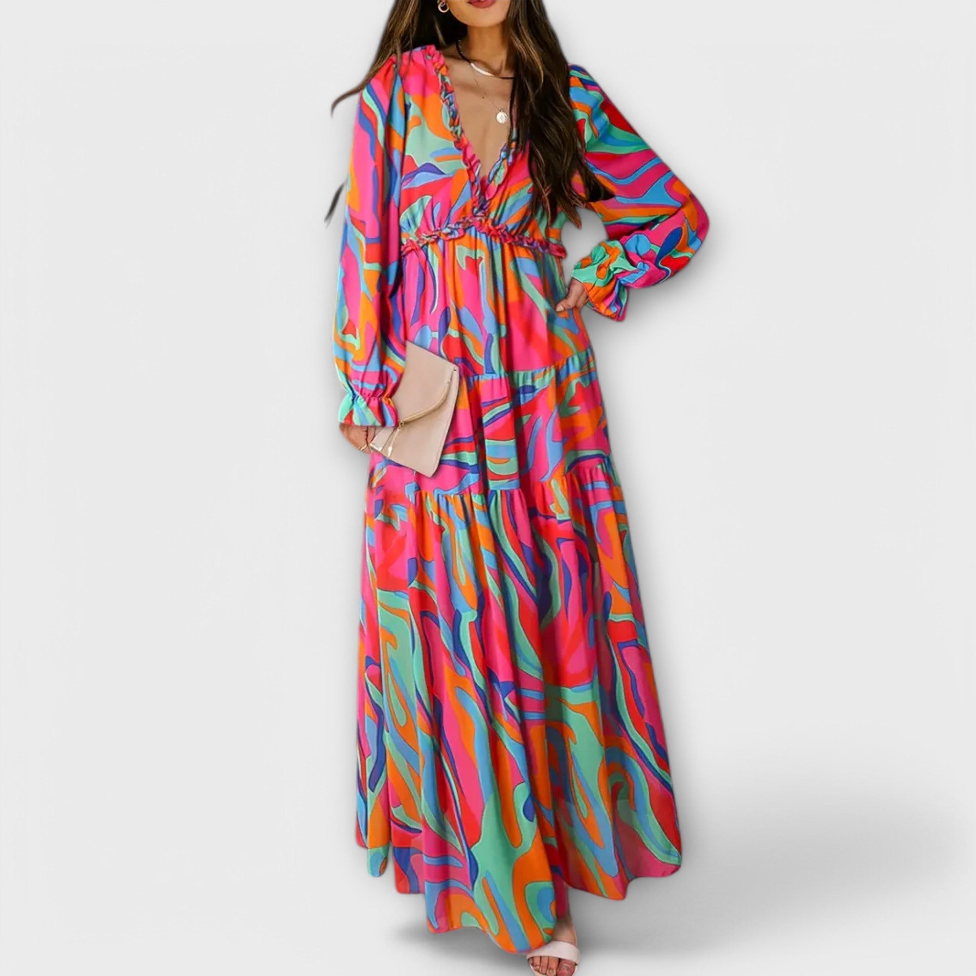 Aurelia Blumen-Maxikleid