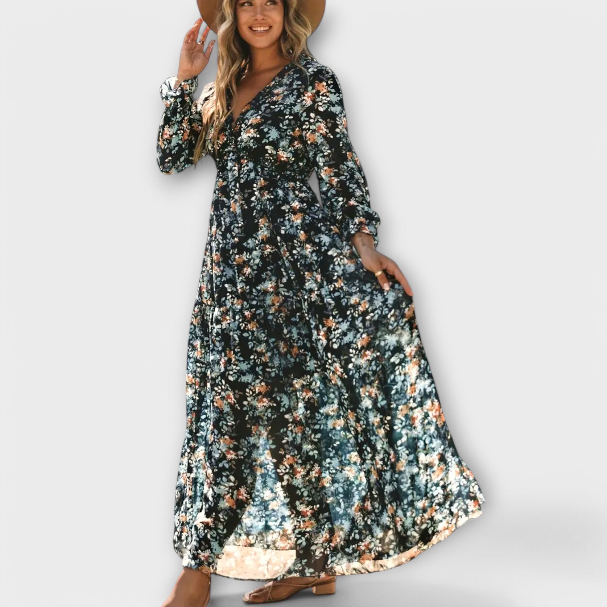 Aurelia Blumen-Maxikleid